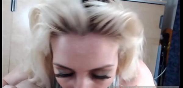  Singing Webcam Blonde BlowJob